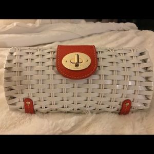 Kate Spade basket clutch